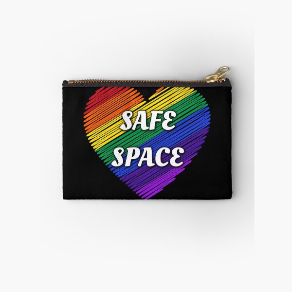 Item preview, Safe Space LGBTQ+ heart prideflag rainbow flag | support lgbtq youth designed and sold by LolioGifts.