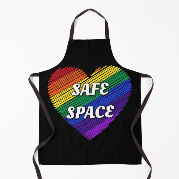 Item preview, Safe Space LGBTQ+ heart prideflag rainbow flag | support lgbtq youth designed and sold by LolioGifts.