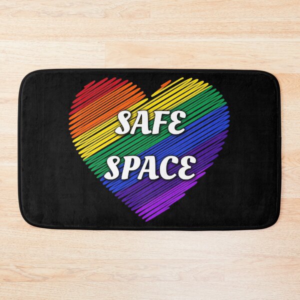 Item preview, Safe Space LGBTQ+ heart prideflag rainbow flag | support lgbtq youth designed and sold by LolioGifts.