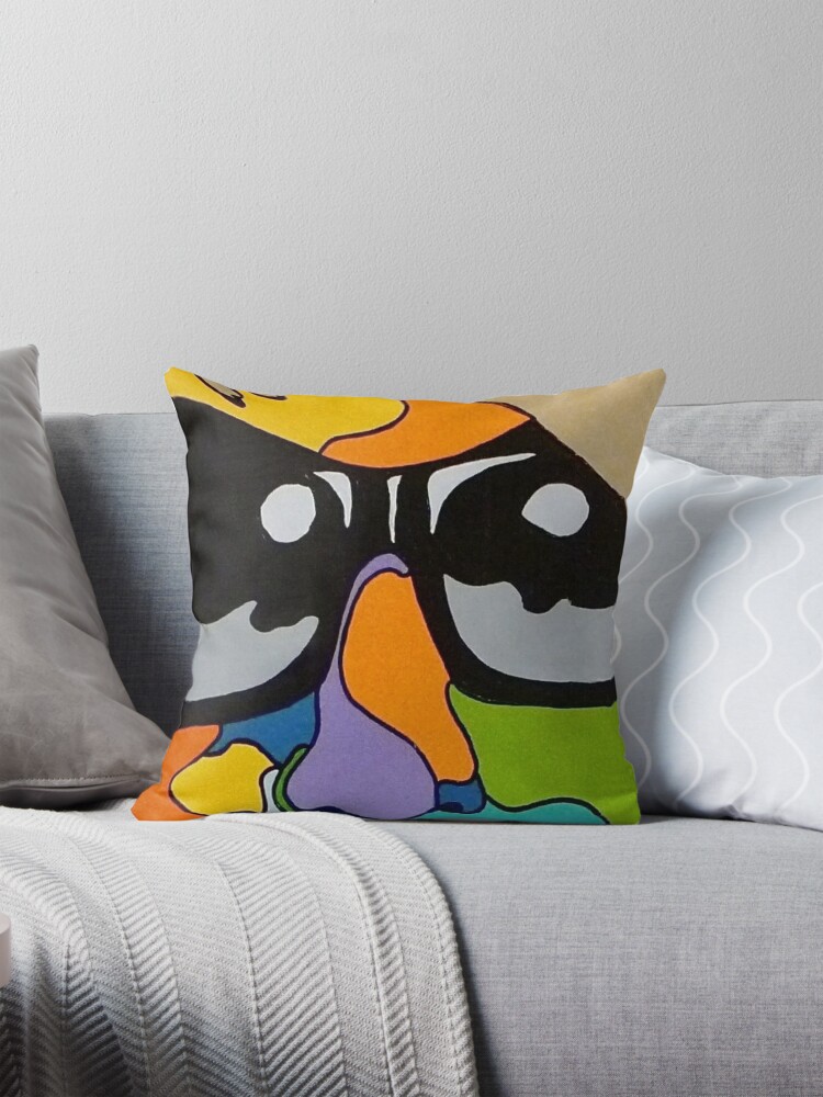 Thumbnail 1 of 4, Pillow, Model face with sunglasses designed and sold by ccuylerart.
