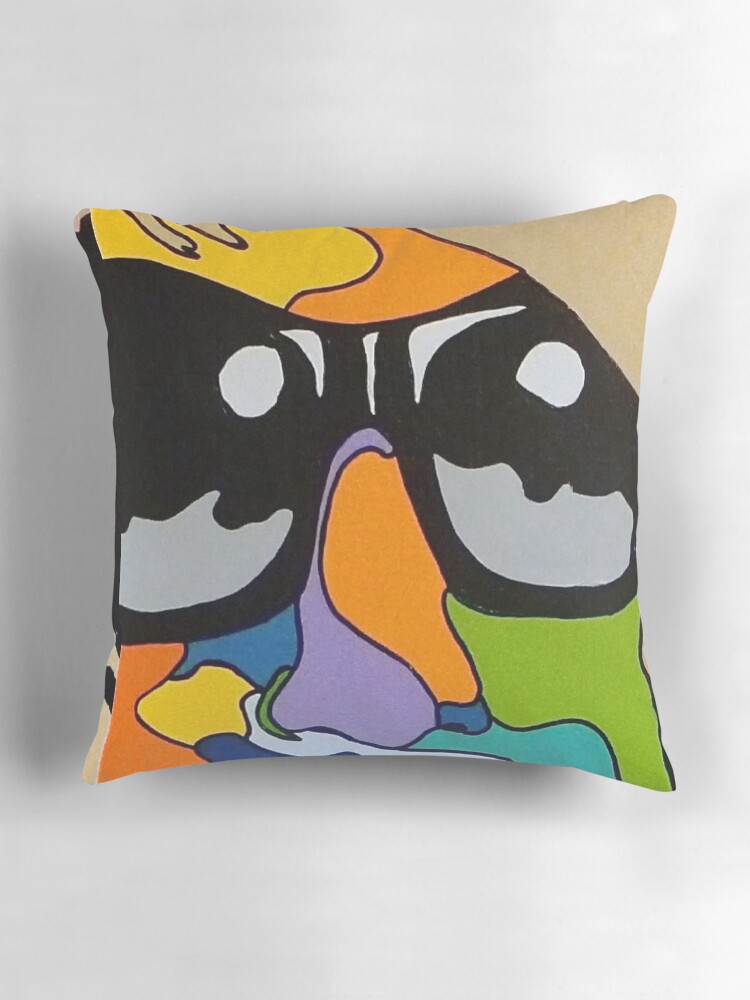 Thumbnail 3 of 4, Pillow, Model face with sunglasses designed and sold by ccuylerart.