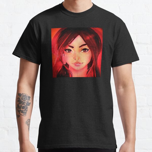 fire red girl design Classic T-Shirt