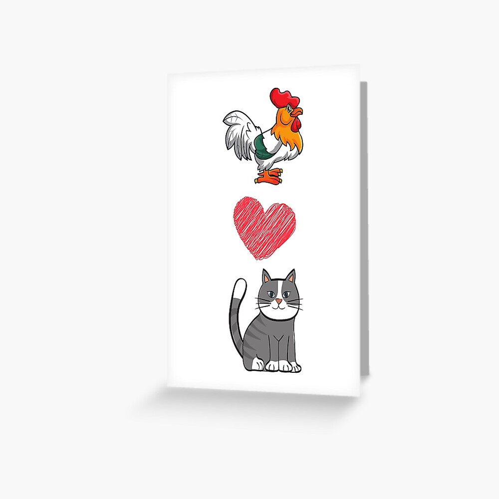 "Rooster Loves Cat - Funny and Naughty Anniversary, Valentine's Day Gift Ideas For Girfriend ...