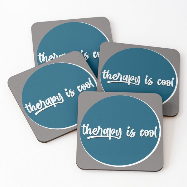 Item preview, therapy is cool text design designed and sold by aurorassadprose.