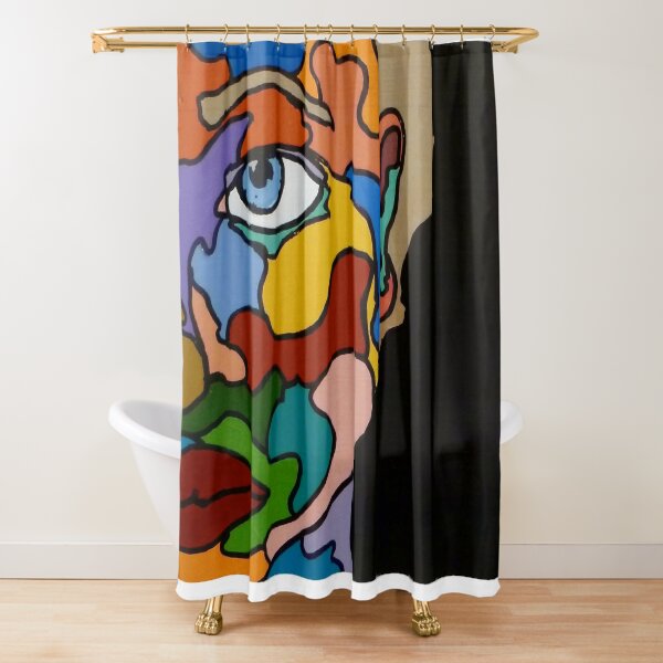 Deep Face Shower Curtain