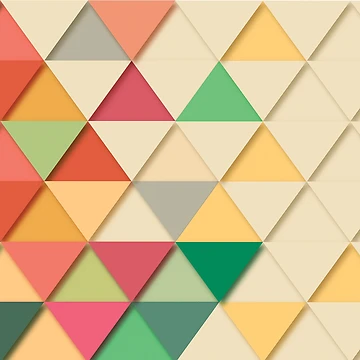 Artwork thumbnail, Colorful Triangles Pattern by Koala Closet