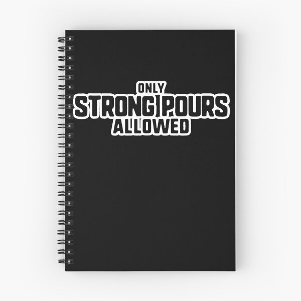 Item preview, Only Strong Pours Allowed Funny Drinking Party Bartender Gear designed and sold by DynamicDesign.
