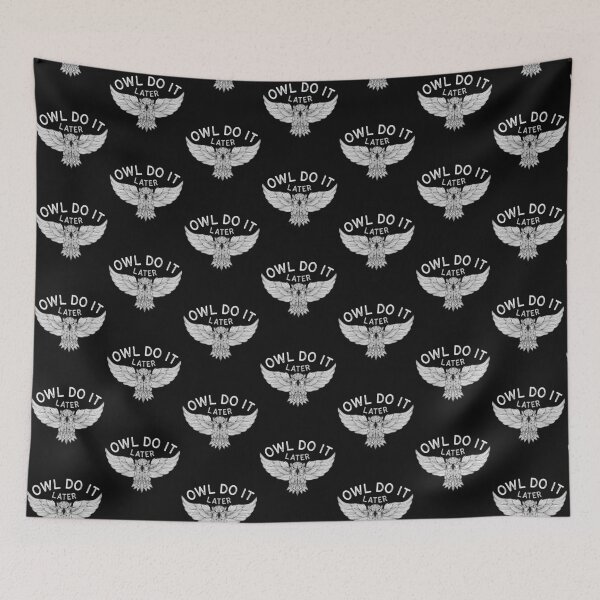 Item preview, Owl Do It Later designed and sold by RheaRealm.