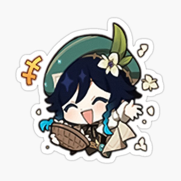 Venti | Genshin Impact Sticker "Flower Basket" Sticker