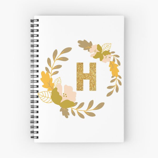 Item preview, Floral Letter H Gold designed and sold by LiveAndGlow.