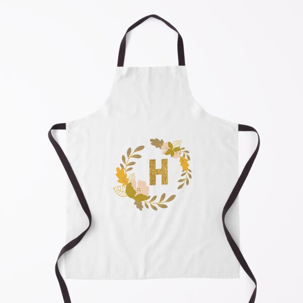 Item preview, Floral Letter H Gold designed and sold by LiveAndGlow.