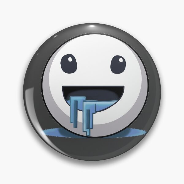 Item preview, drooling emoji - black designed and sold by ZiphGames.