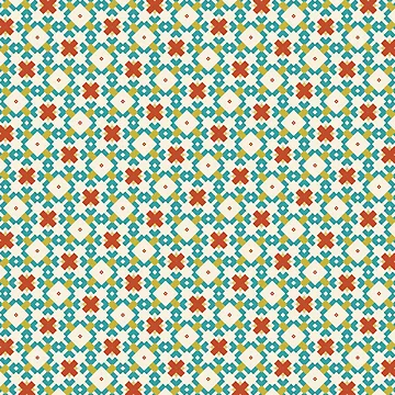 Artwork thumbnail, Time Distortion - Abstract Geometric Seamless Pattern by FlawlessPattern
