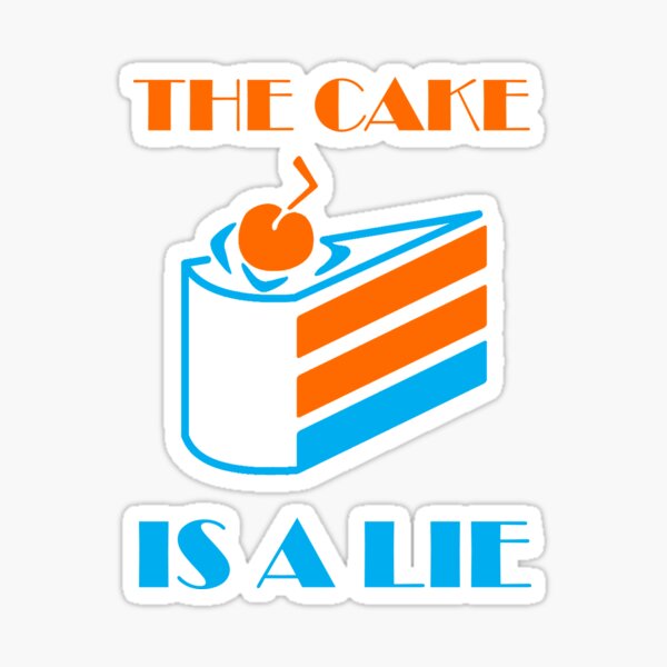Aperçu de l'œuvre Le gateau est un mensonge créée et vendue par A-Kay78.