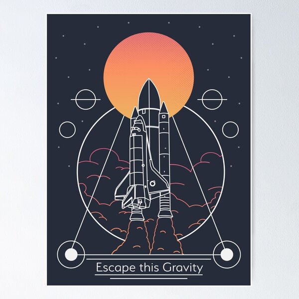 Item preview, Escape This Gravity With Title designed and sold by PixelSamuel.