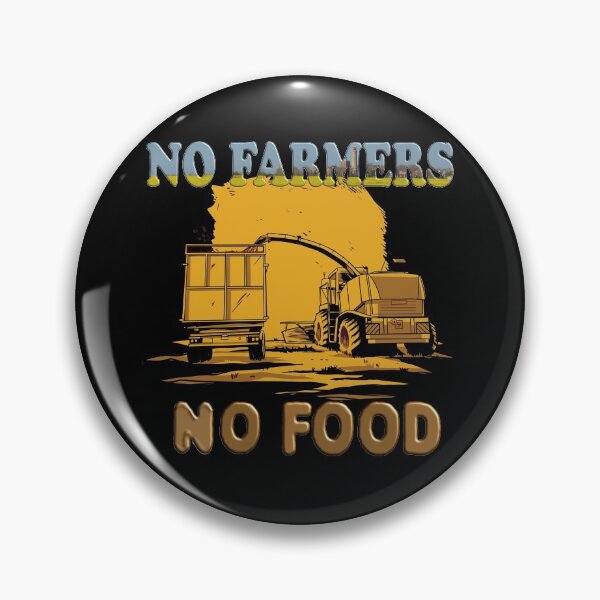 Item preview, NO FARMERS NO FOOD saying motif designed and sold by Momentfaenger.
