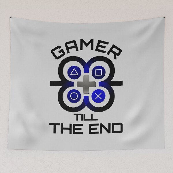 Item preview, Gamer Till The End - Controller Butons - Domination Blue designed and sold by NoMatterLab.