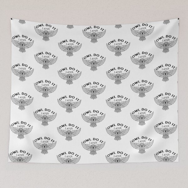 Item preview, Owl Do It Later designed and sold by RheaRealm.
