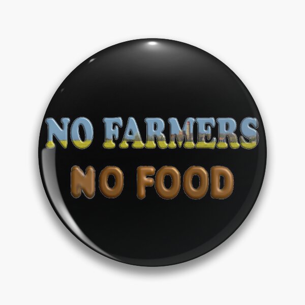 Item preview,  NO FARMERS NO FOOD saying motif designed and sold by Momentfaenger.
