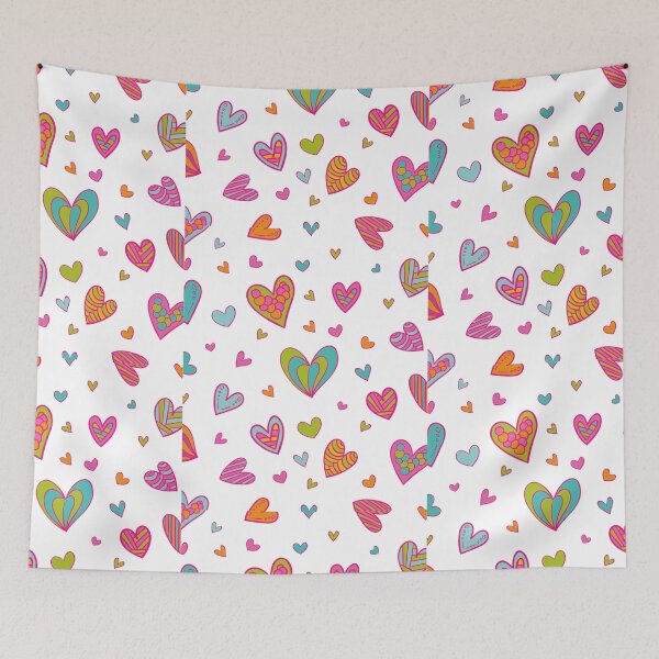 Item preview,  coloful hearts, hearts pattern, love, sticker, heart, romantic, designed and sold by prteacool.