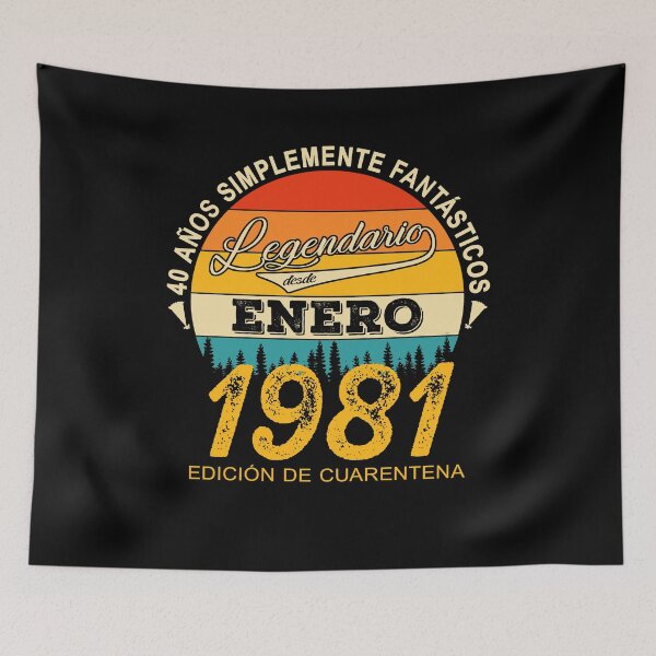 Item preview, 40th Birthday 40 Years Born In 1981 January designed and sold by Renergie.