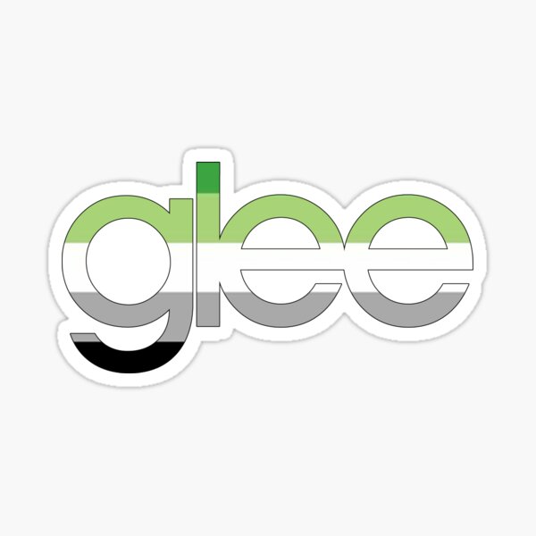 Aromantic Glee Pride Logo Sticker