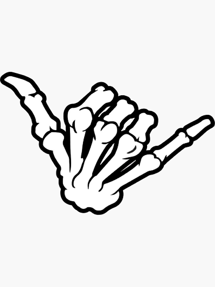 Cool Skelly Hands Decal Cool Skelly Hands Decal
