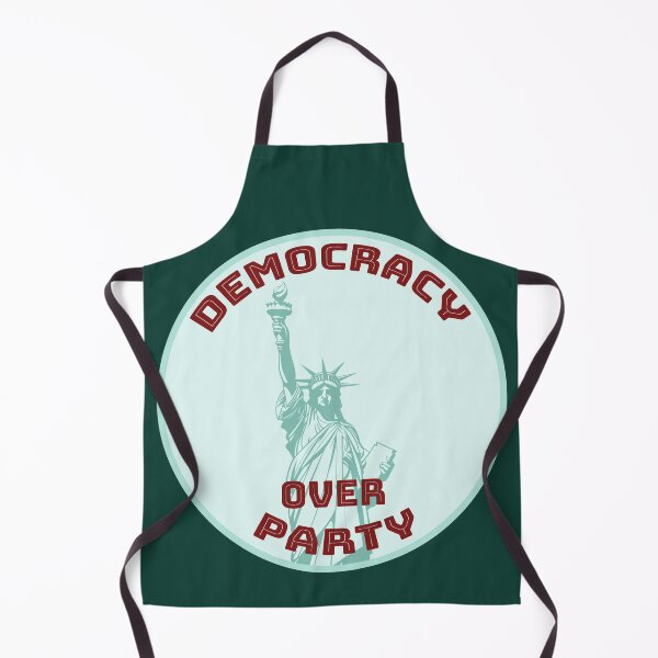 Item preview, Democracy over Party [teal, red] designed and sold by bellatierra.