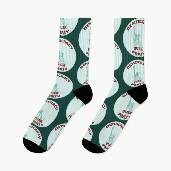 Item preview, Democracy over Party [teal, red] designed and sold by bellatierra.