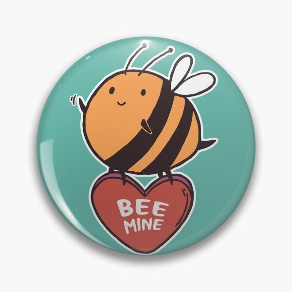 Item preview, Bee Mine | Cute Valentine Bee Carrying a Candy Heart designed and sold by SLAG-Creative.