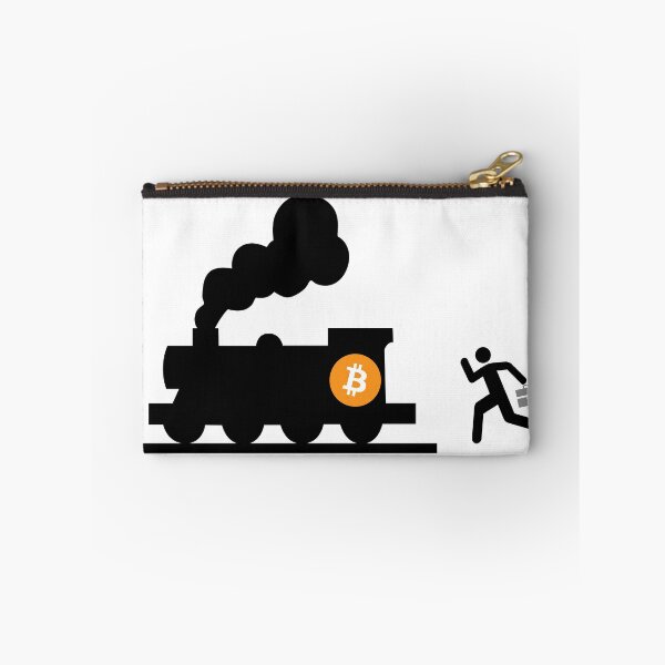 Item preview, bitcoin chasing the white train humor fun designed and sold by sex-sansbol.