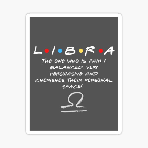 Friends Libra zodiac design Sticker