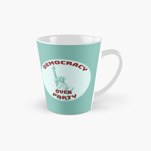 Item preview, Democracy over Party [teal, red, pale bgk] designed and sold by bellatierra.