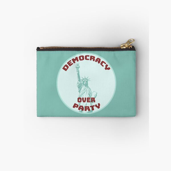 Item preview, Democracy over Party [teal, red, pale bgk] designed and sold by bellatierra.