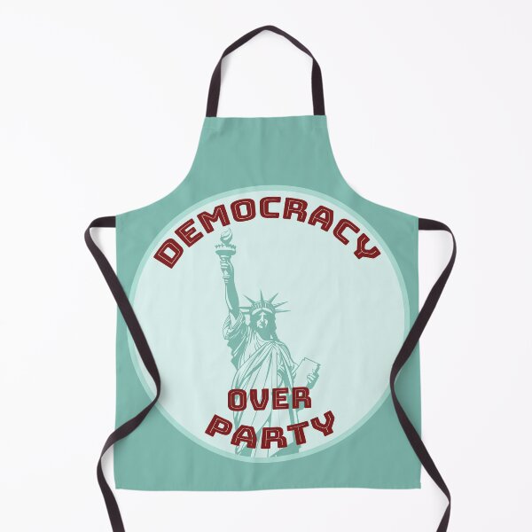 Item preview, Democracy over Party [teal, red, pale bgk] designed and sold by bellatierra.
