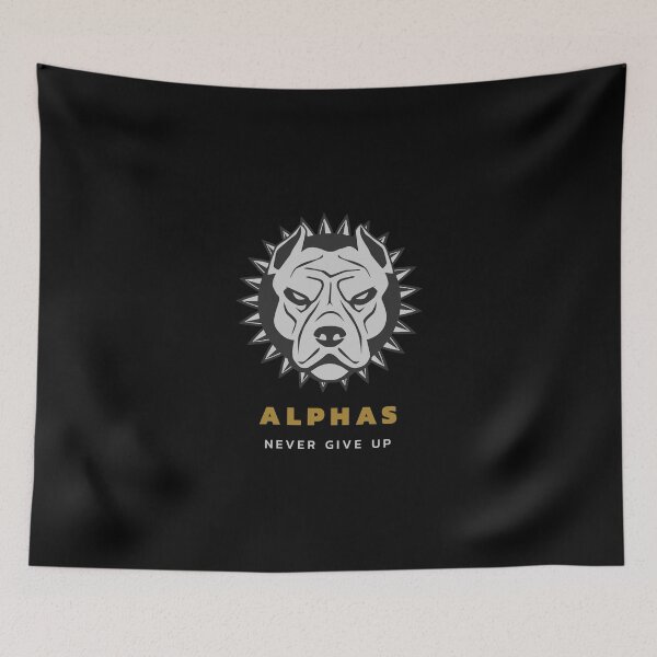 Item preview, Alphas Never Give Up Hardcore Dog Motivation designed and sold by Captivation.