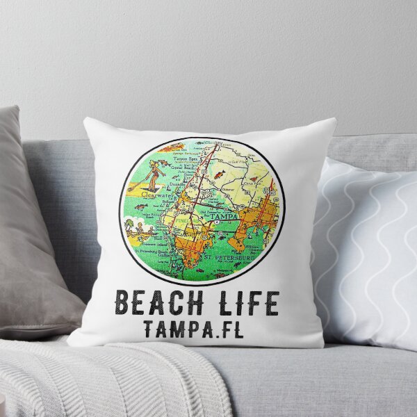 Item preview, Tampa Bay Florida Vintage Retro Old Map Beach Life designed and sold by kieljo.