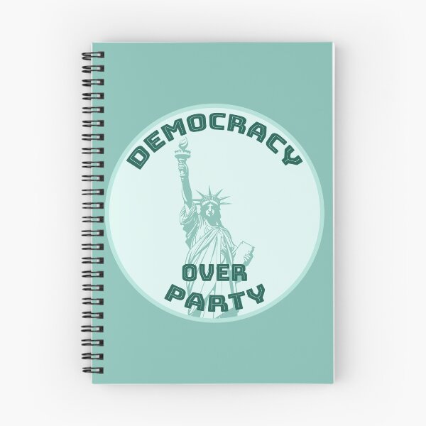 Item preview, Democracy over Party [all teal, pale bgk] designed and sold by bellatierra.