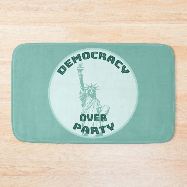 Item preview, Democracy over Party [all teal, pale bgk] designed and sold by bellatierra.