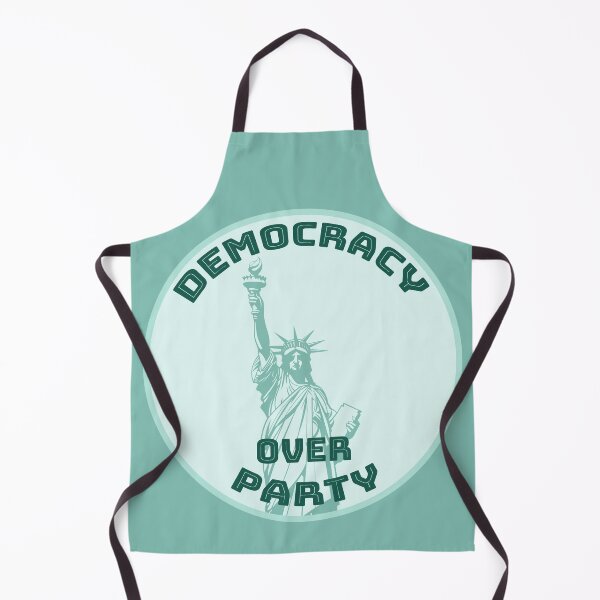 Item preview, Democracy over Party [all teal, pale bgk] designed and sold by bellatierra.