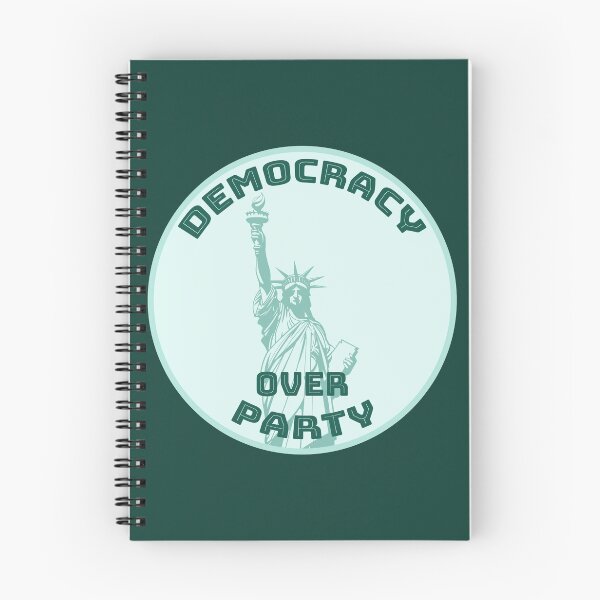 Item preview, Democracy over Party [all teal, dark bgk] designed and sold by bellatierra.