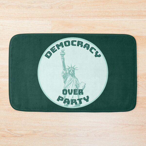 Item preview, Democracy over Party [all teal, dark bgk] designed and sold by bellatierra.