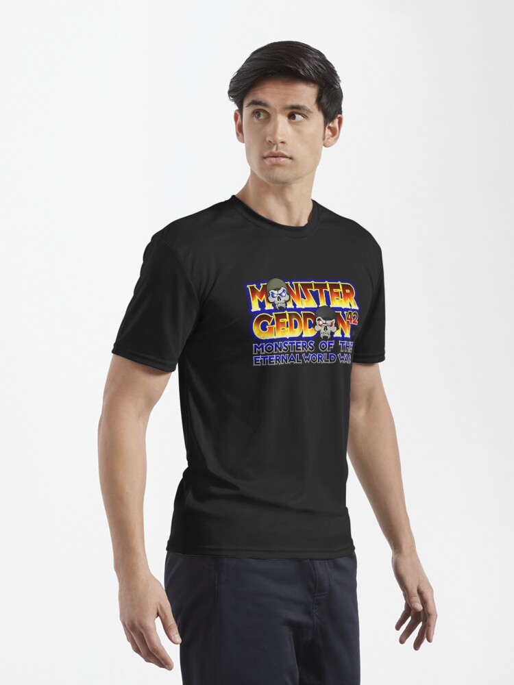 Thumbnail 3 of 7, Active T-Shirt, MONSTERGEDDON 42 Logo Block designed and sold by MONSTERGEDDON42.