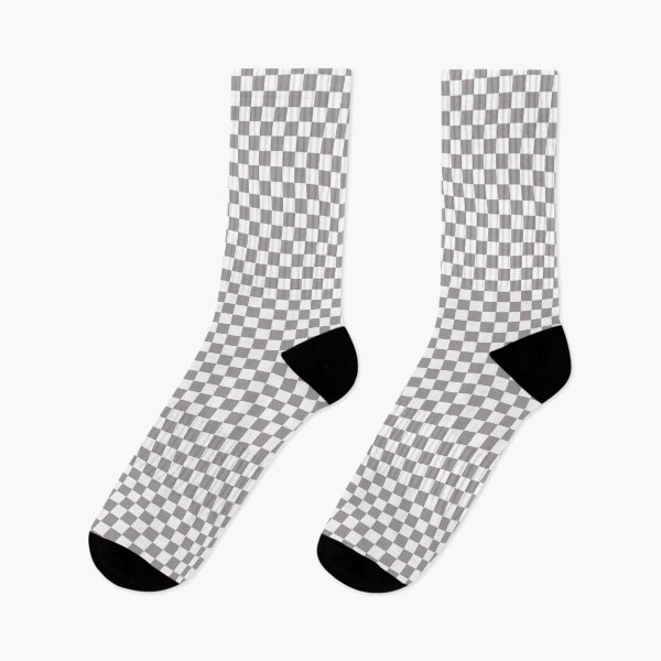 Item preview, Ash Grey and White Check Coloured Pattern - Chequered, Checkered, Checks designed and sold by MissCheck.