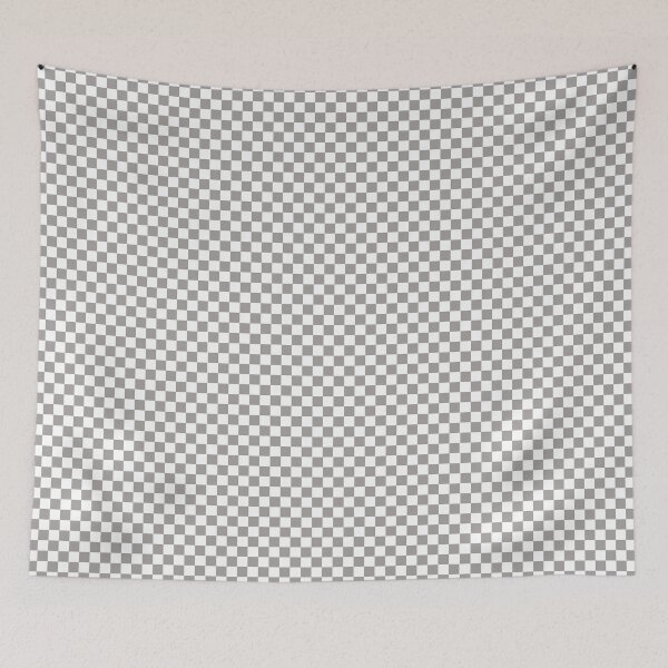 Item preview, Ash Grey and White Check Coloured Pattern - Chequered, Checkered, Checks designed and sold by MissCheck.