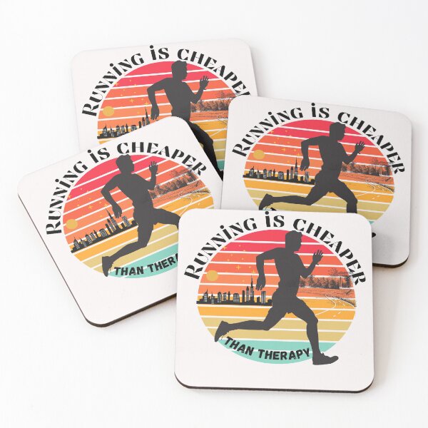 Item preview, Running is Cheaper Than Therapy t shirt  designed and sold by Rockopolys.