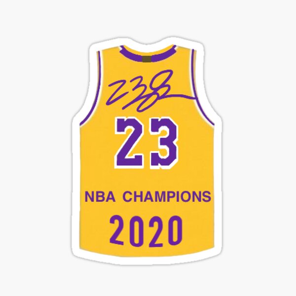 Lebron James Jersey Lakers #23 Sticker for Sale by Lumared