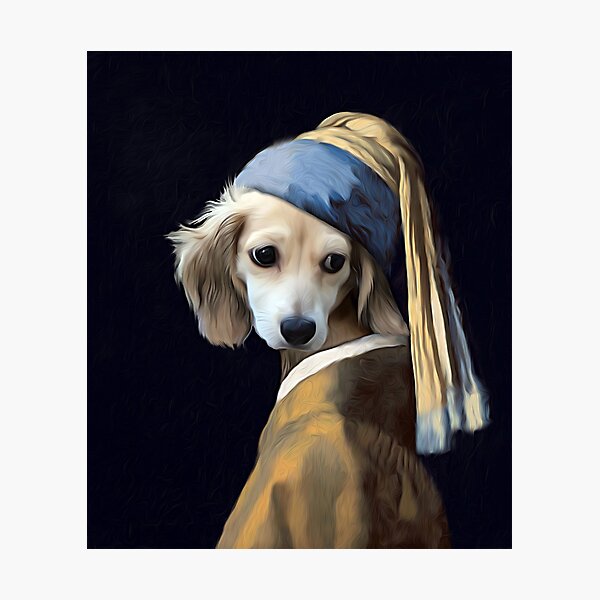 Item preview, Portrait of dressed up Dachshund dog, Renaissance Dachshund designed and sold by Dedeegraphie.