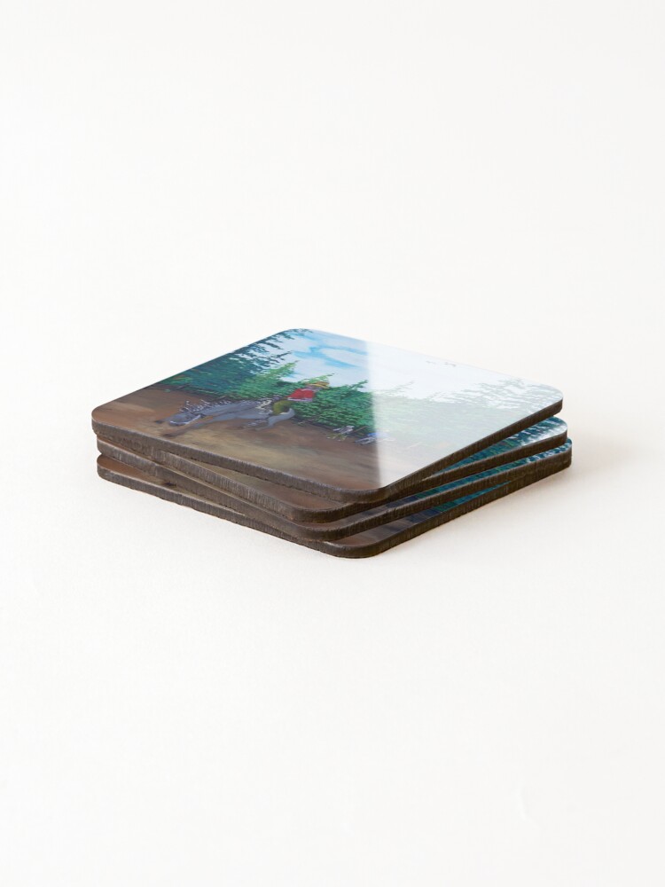 Thumbnail 4 of 5, Coasters (Set of 4), Bucking Bronco designed and sold by RudyYoder.
