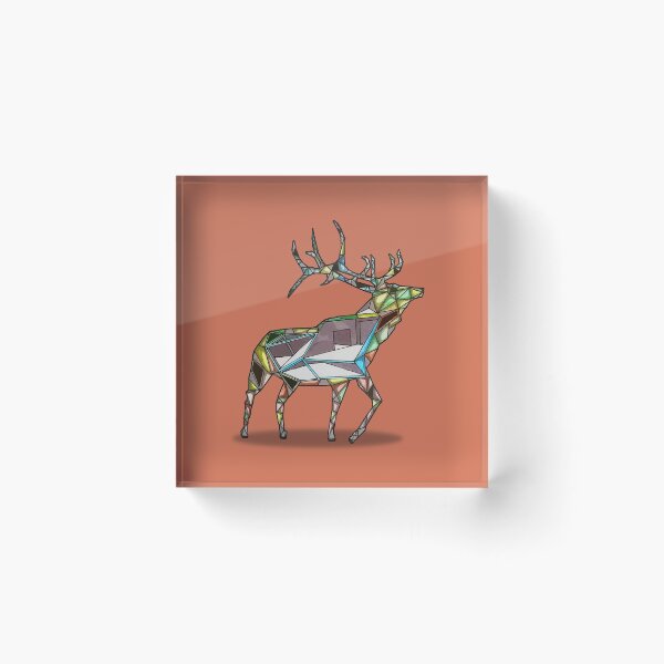 Artikelvorschau, colourful geometric deer drawing entworfen und verkauft von dominic0925.